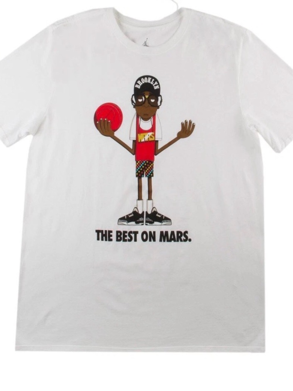 Nike x Jordan Spizike "Mars" Short Sleeve T-Shirt Tee White SIZE M